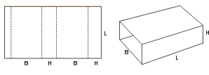 Схема сбора коробки FEFCO05xx код 0503