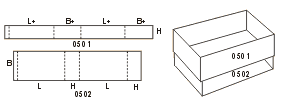 Схема сбора коробки FEFCO05xx код 0504