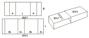 Схема сбора коробки FEFCO05xx код 0509