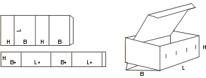 Схема сбора коробки FEFCO05xx код 0510
