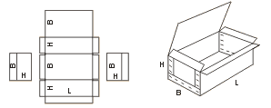 Схема сбора коробки FEFCO06xx код 0601