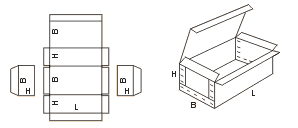 Схема сбора коробки FEFCO06xx код 0602