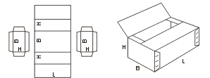 Схема сбора коробки FEFCO06xx код 0605