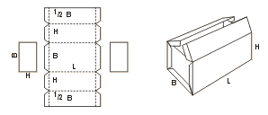 Схема сбора коробки FEFCO06xx код 0606