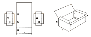 Схема сбора коробки FEFCO06xx код 0607