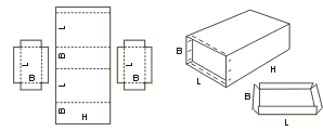 Схема сбора коробки FEFCO06xx код 0616