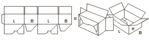 Схема сбора коробки FEFCO07xx код 0711
