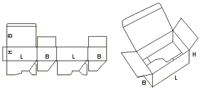 Схема сбора коробки FEFCO07xx код 0713
