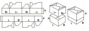 Схема сбора коробки FEFCO07xx код 0714