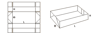 Схема сбора коробки FEFCO07xx код 0718