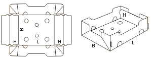 Схема сбора коробки FEFCO07xx код 0772