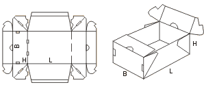Схема сбора коробки FEFCO07xx код 0775